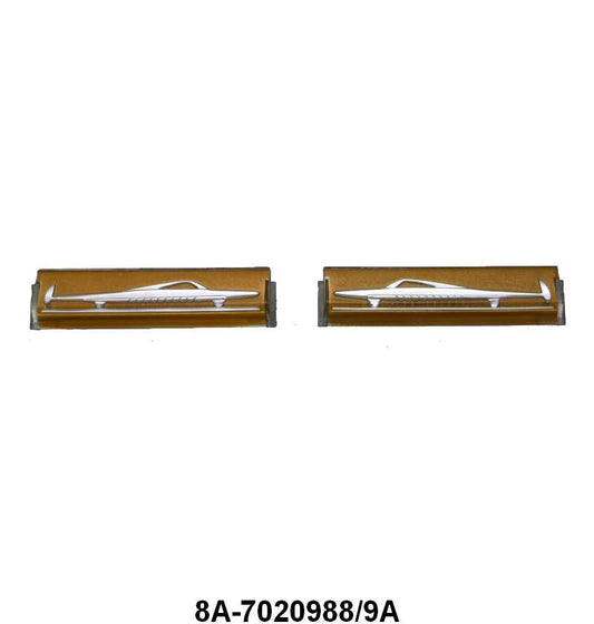 DOOR PANEL PLASTIC EMBLEM - 49 PASSENGER