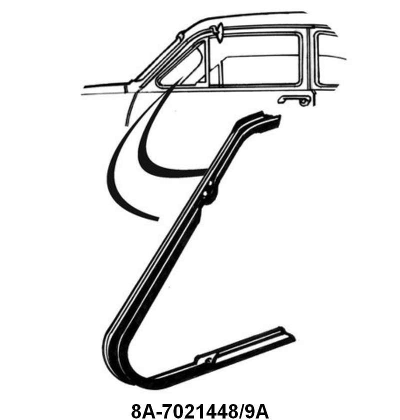 VENT WINDOW SEALS - 50-51 COUPE, SEDAN