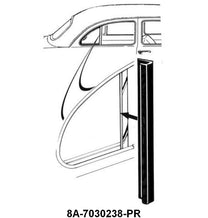 QUARTER WINDOW DIVISION BAR SEALS - 49-51 2DR SEDAN