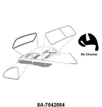 REAR/BACK WINDOW SEAL - 49-51 PASS WITHOUT GROOVE FOR CHROME