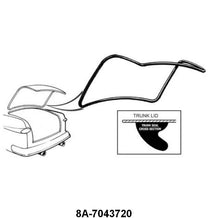 TRUNK LID SEAL - 49-51 PASSENGER