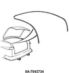 TRUNK LID LIP SEAL - 49-51 PASSENGER
