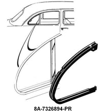 SWING-OUT QUARTER WINDOW SEALS - 49-51 PASS 4-DR SDN REAR DOOR