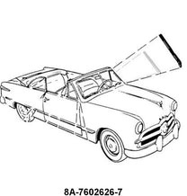 DOOR GLASS TO WINDSHIELD POST SEALS - 49-50 CONVERTIBLE