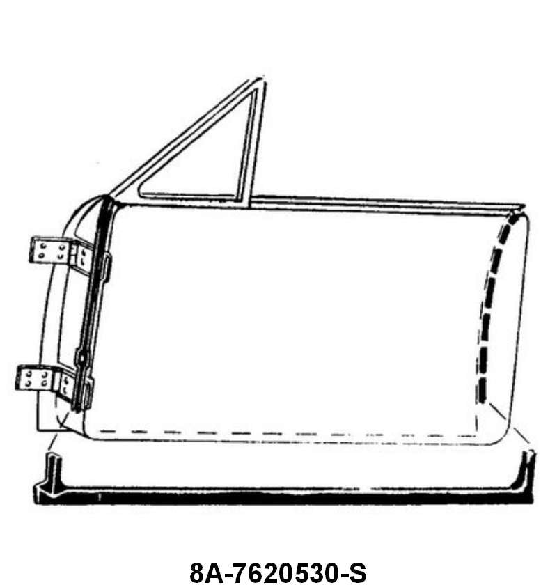 DOOR SEALS - 49-51 CONVERTIBLE, 51 VICTORIA