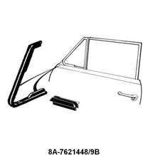 VENT WINDOW SEALS - 49 EARLY 50 CONVERTIBLE (FLAT UPPER PIVOT)