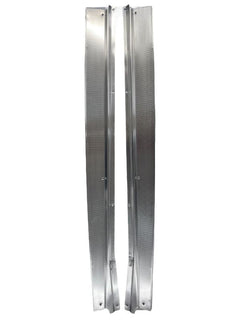 DOOR SCUFF PLATES - EARLY 49 FORD WAGON WITH LIP ON OUTSIDE