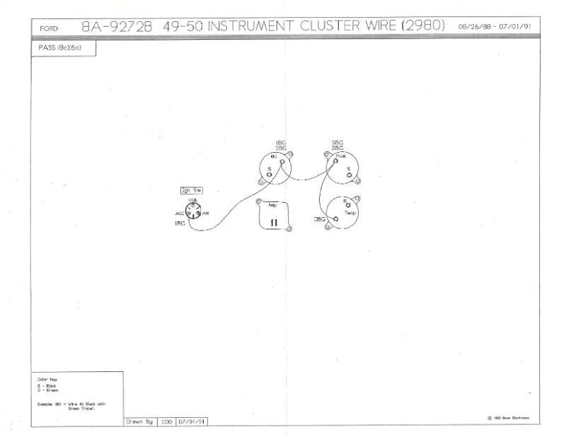 INSTRUMENT CLUSTER WIRES - 49-50 PASSENGER