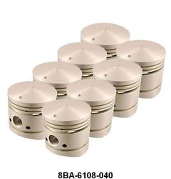 PISTONS - 39-53 V8, 39-48 MERC .040 O/S 3-3/16