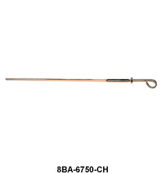 ENGINE OIL DIPSTICK - 49-53 PASS/MERC, 48-53 F-1/F-350 V8, CHROME