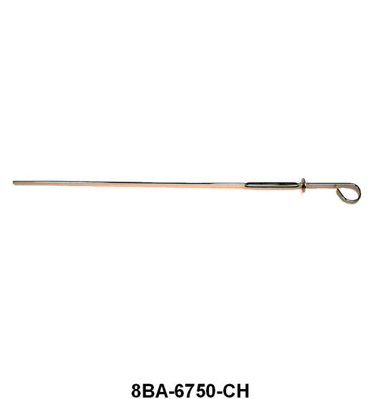 ENGINE OIL DIPSTICK - 49-53 PASS/MERC, 48-53 F-1/F-350 V8, CHROME