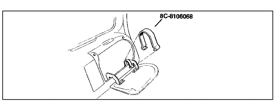 GLOVE BOX DOOR SPRING - 48-52 F-1/F-3