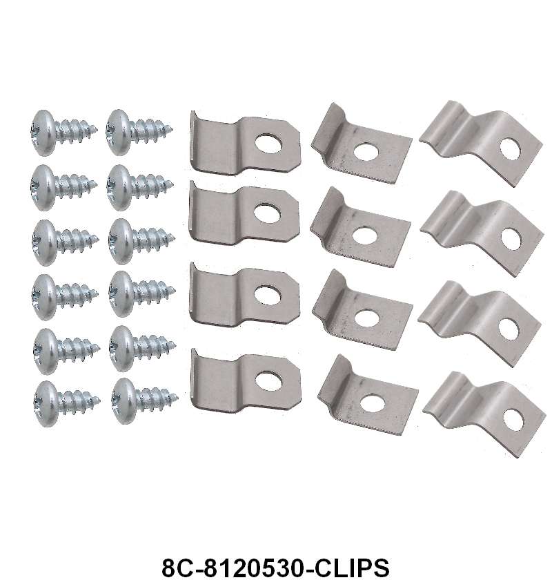 DOOR SEAL RETAINER CLIPS - 48-52 F-1/F-5 SET OF 12