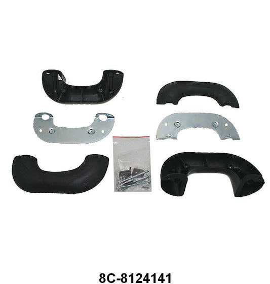 DOOR ARM RESTS - 48-50 F-1/F-3 WITH BLACK BASE