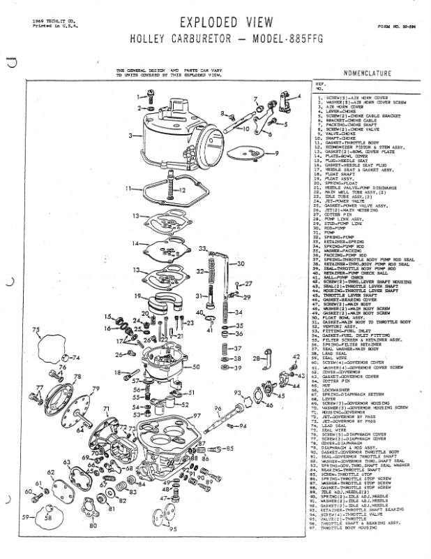 CARB REBUILDING KIT - 49-51 MERCURY