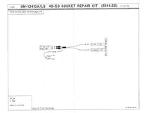 TAIL LIGHT SOCKET WIRE - 49-51 MERC EXCEPT WAGON, 52-53 PASS