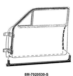 DOOR SEALS - 49-51 MERCURY COUPE, 2DR SEDAN