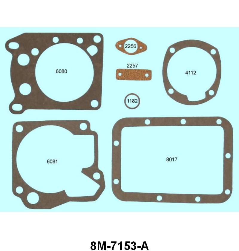 TRANSMISSION GASKET SET - 49-51 MERC WITH OVERDRIVE
