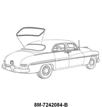 REAR/BACK WINDOW SEAL - 49-50 MERC COUPE/SEDAN 1 PIECE WINDOW