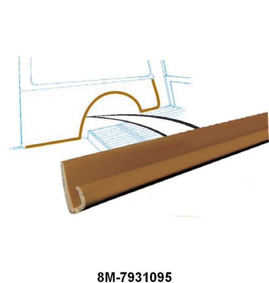 REAR INTERIOR TRIM PANEL TO FLOOR TRIM STRIP - 49-51 PASSENGER/MERCURY WAGON