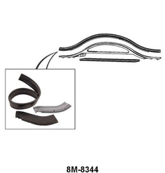 RADIATOR AIR DEFLECTOR TO HOOD SEAL - 49 MERCURY 3 PIECES