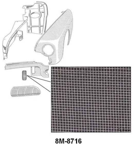 FRESH AIR DUCT VENT SCREEN - 49 MERCURY