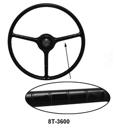 STEERING WHEEL - 48-52 F-1/F-3 BLACK