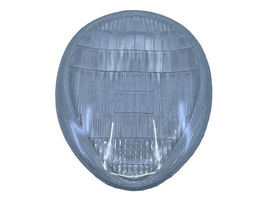 HEADLIGHT GLASS LENS WITH FORD LOGO - 39 DELUXE PASS, MERCURY