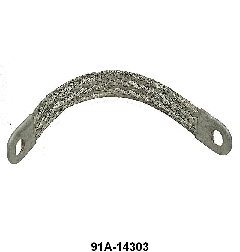 ENGINE TO FIREWALL GROUND STRAP - 37-48 PASS 39-48 MERC 39-47 PU 9-1/4"