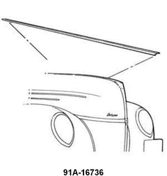 TOP OF HOOD TRIM - 39 DELUXE PASS