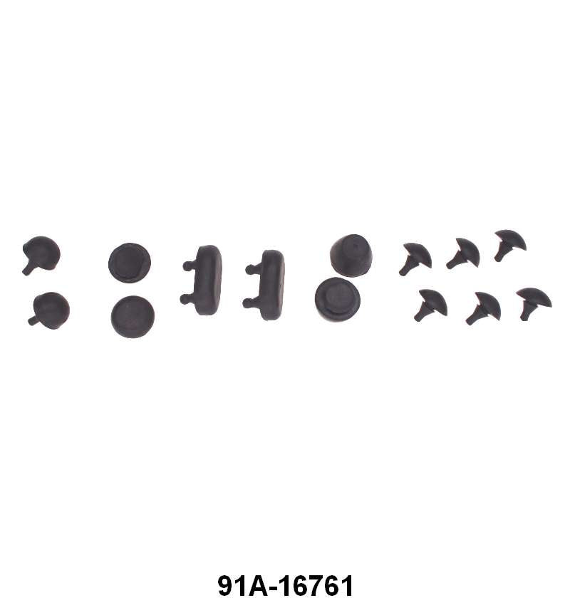 HOOD BUMPER KIT - 39 DELUXE PASS, 40 ALL PASS, 40 MERC