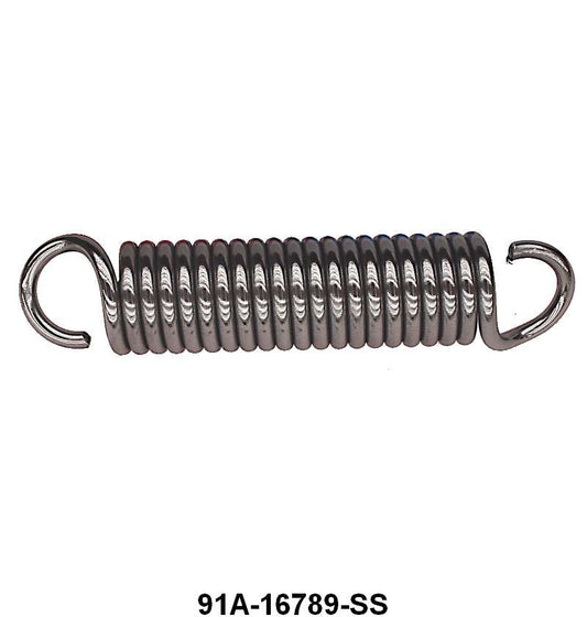 HOOD ARM SUPPORT SPRING - 39-48 PASS (NO MERC), 39- 47 PICKUP STAINLESS