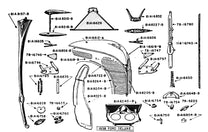 HOOD HINGE BRACKETS - 38-40 PASS, 38-41 SEDAN DELIVERY, STAINLESS