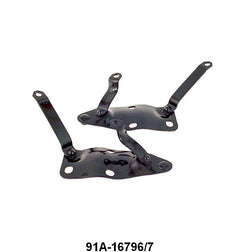 HOOD HINGE BRACKETS - 38-40 PASS, 38-41 SEDAN DELIVERY, BLACK