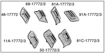 FRONT BUMPER ARM GROMMETS - 39 DELUXE PASS, 40 PASS, 40-41 PICKUP