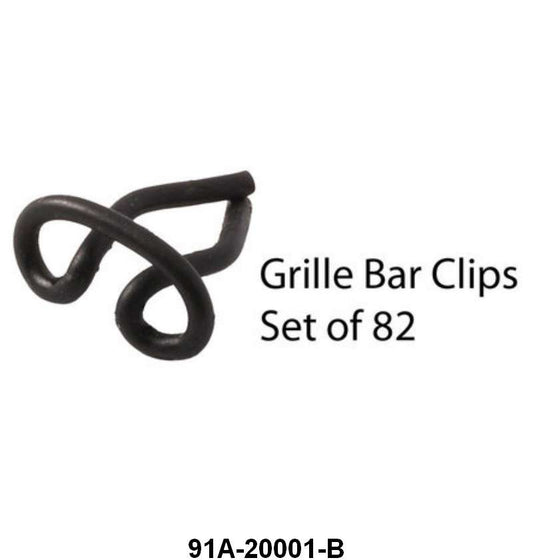 GRILLE TRIM CLIPS - 39 DLX PASS SET OF 82