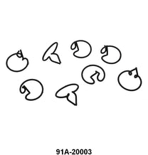 HOOD CENTER TRIM CLIPS - 39 DLX PASS, 40 STD PASS, 40-47 PU, SET OF 8