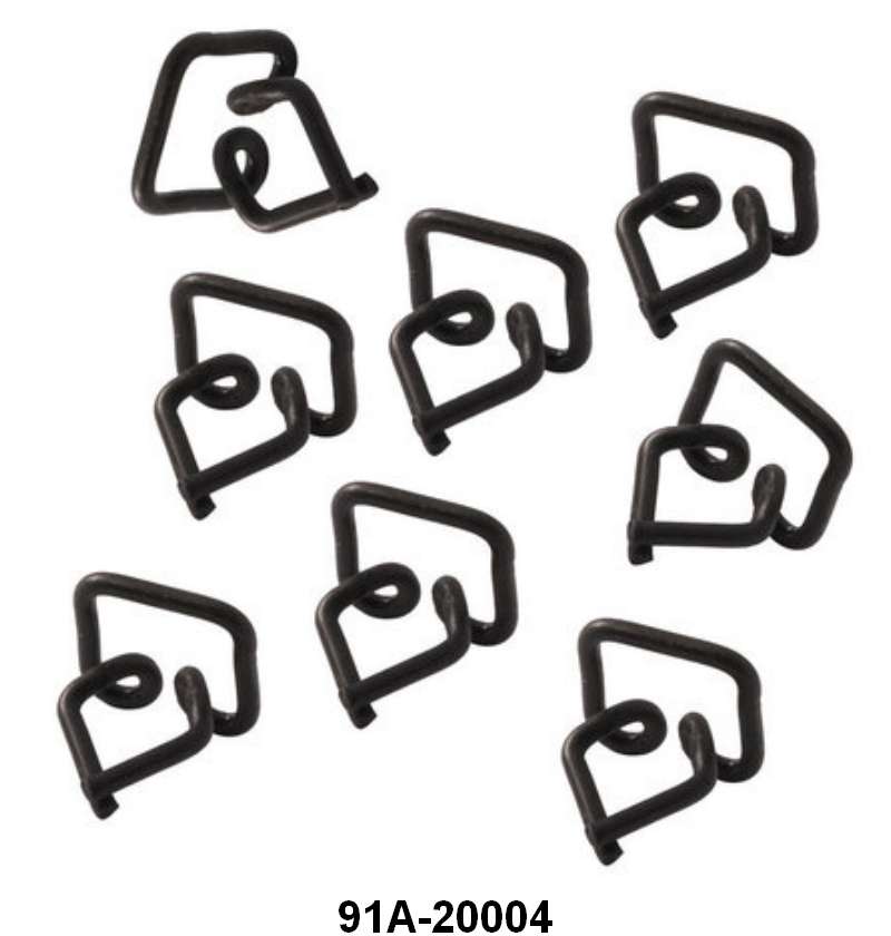 GRLLE SIDE TRIM CLIPS - 39 DLX PASS SET OF 8