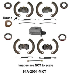 HYDRAULIC BRAKE OVERHAUL KIT - 39-42 PASS/MERC, 39-42 PICKUP