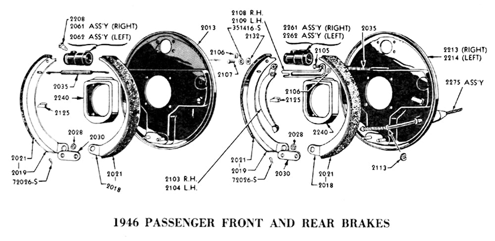 REAR BRAKE CABLE CLIP - 39-48 PASS/MERC, 39-47 PU