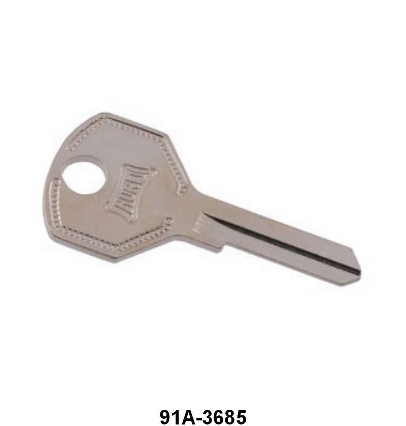 IGNITION AND DOOR KEY BLANK - 39-48 PASS/MERC, 39-47 PU "HURD"