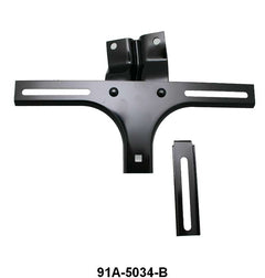FRONT LICENSE PLATE BRACKET - 39 DLX-40 PASS, 39-40 MERC, 40-41 PU BLACK