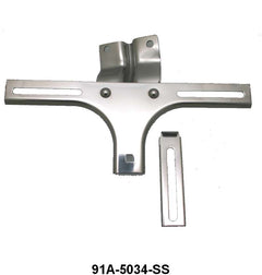 FRONT LICENSE PLATE BRACKET - 39 DLX-40 PASS, 39-40 MERC, 40-41 PU STAINLESS