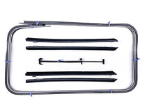 STAINLESS REAR DOOR WINDOW CHANNEL KIT - 39-40 4 DOOR SEDAN