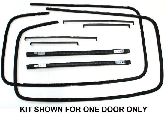 REAR DOOR WINDOW CHANNEL KIT - 39-40 4 DOOR SEDAN