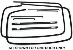REAR DOOR WINDOW CHANNEL KIT - 39-40 4 DOOR SEDAN