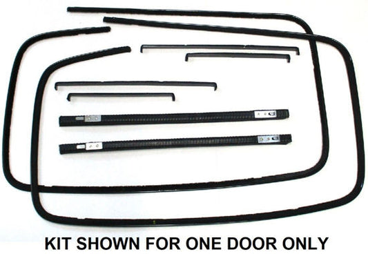 REAR DOOR WINDOW CHANNEL KIT - 39-40 4 DOOR SEDAN