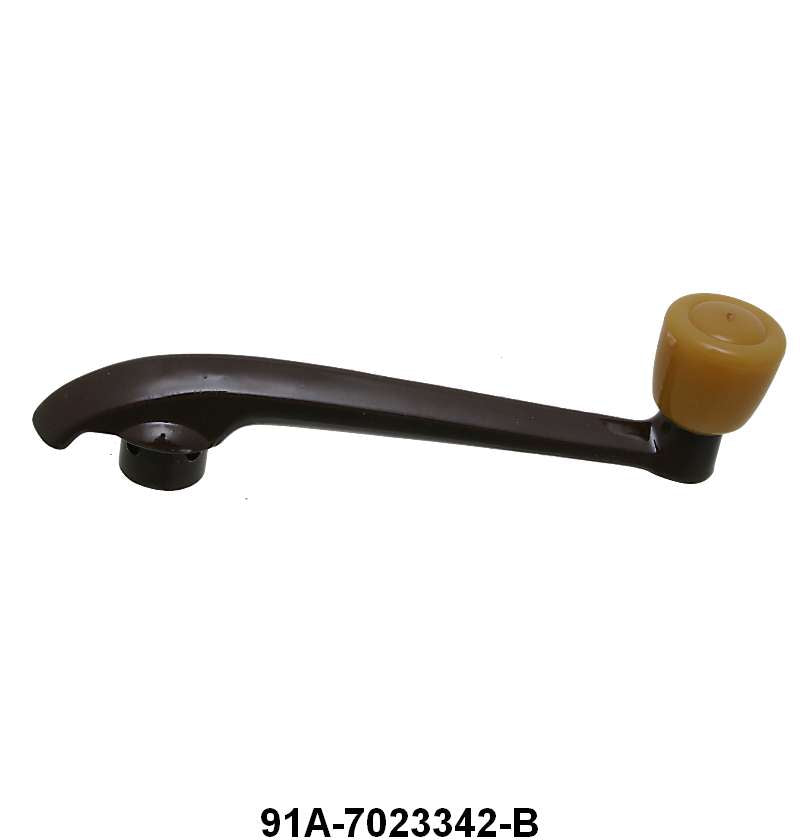 WINDOW CRANK - 39 PASS BROWN HANDLE WITH YELLOW KNOB