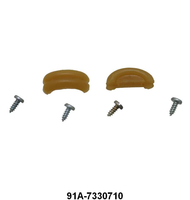 REAR SEAT ASH TRAY KNOBS - 39 4DR SEDAN LIGHT YELLOW