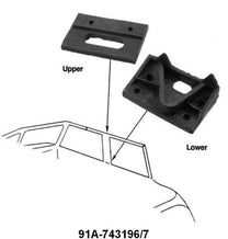 CONVERTIBLE TOP CENTER PILLAR PADS - 39 CONV SET OF 4